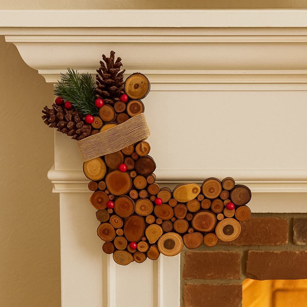Christmas Stocking - Wooden Wall Art - Christmas Gift For Mom, Dad, Sisters, Brothers