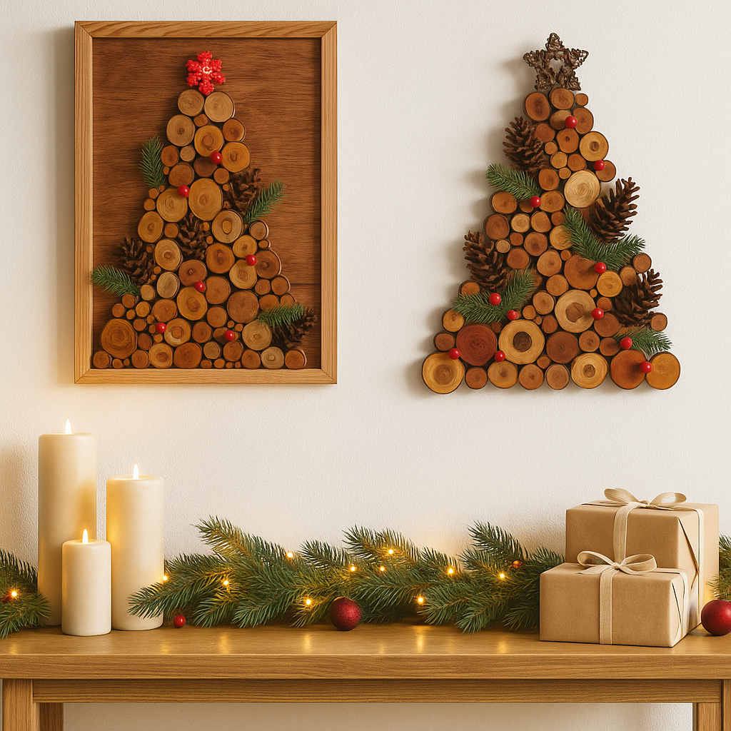 A Tree Full of Joy – Eco-Friendly Rustic Wooden Christmas Tree – The Best Gift for Loved Ones