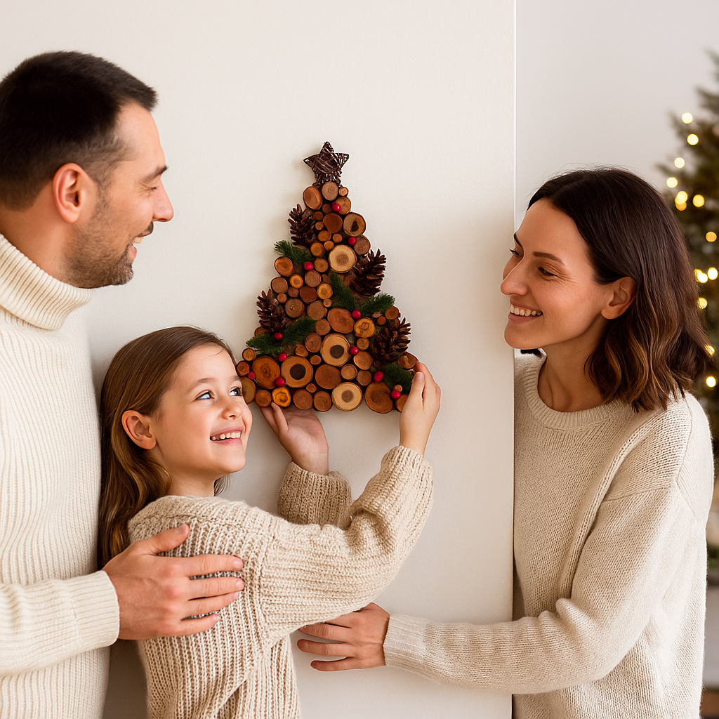 A Tree Full of Joy – Eco-Friendly Rustic Wooden Christmas Tree – The Best Gift for Loved Ones