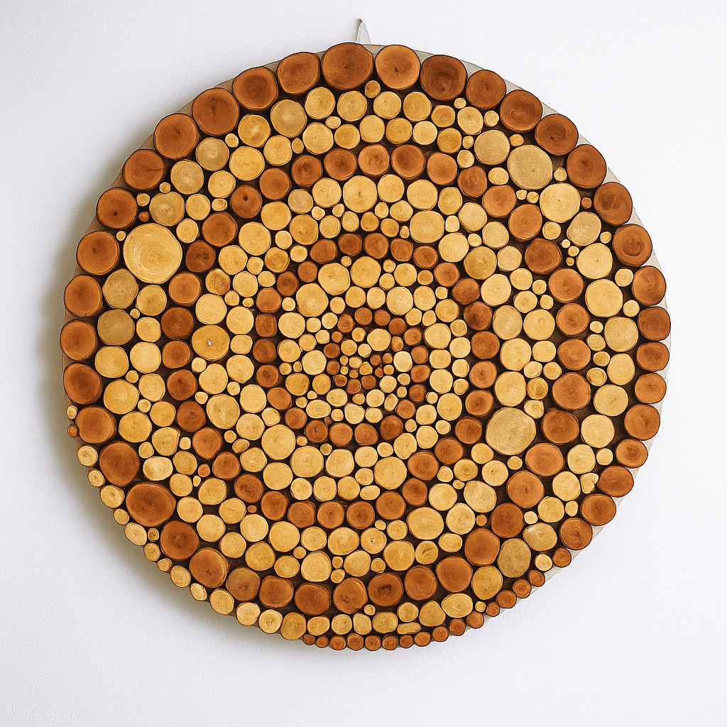 Spiral of Life – Handcrafted from Recycled Wood Wall Art – Gift for Friends & Families