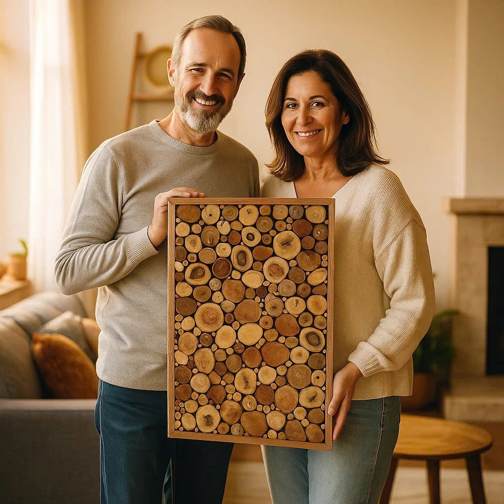 Nature’s Frame of Harmony – Eco-Friendly Wooden Wall Art – The Best Gift for Housewarming & Families