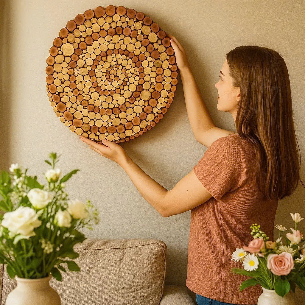 Spiral of Life – Handcrafted from Recycled Wood Wall Art – Gift for Friends & Families
