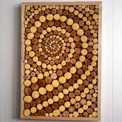 Energy in Every Circle – Eco-Friendly Tornado Wooden Wall Art – The Best Gift for Home Lovers