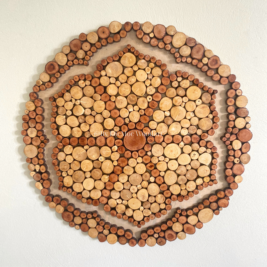 Hexagram Wood Wall Art
