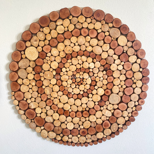 Concentric Circle Wood Wall Art