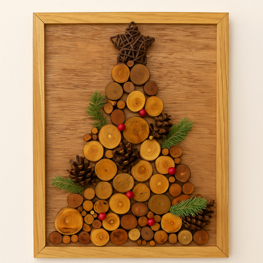 Christmas Tree - Wooden Wall Art - Christmas Gift For Mom, Dad, Sisters, Brothers