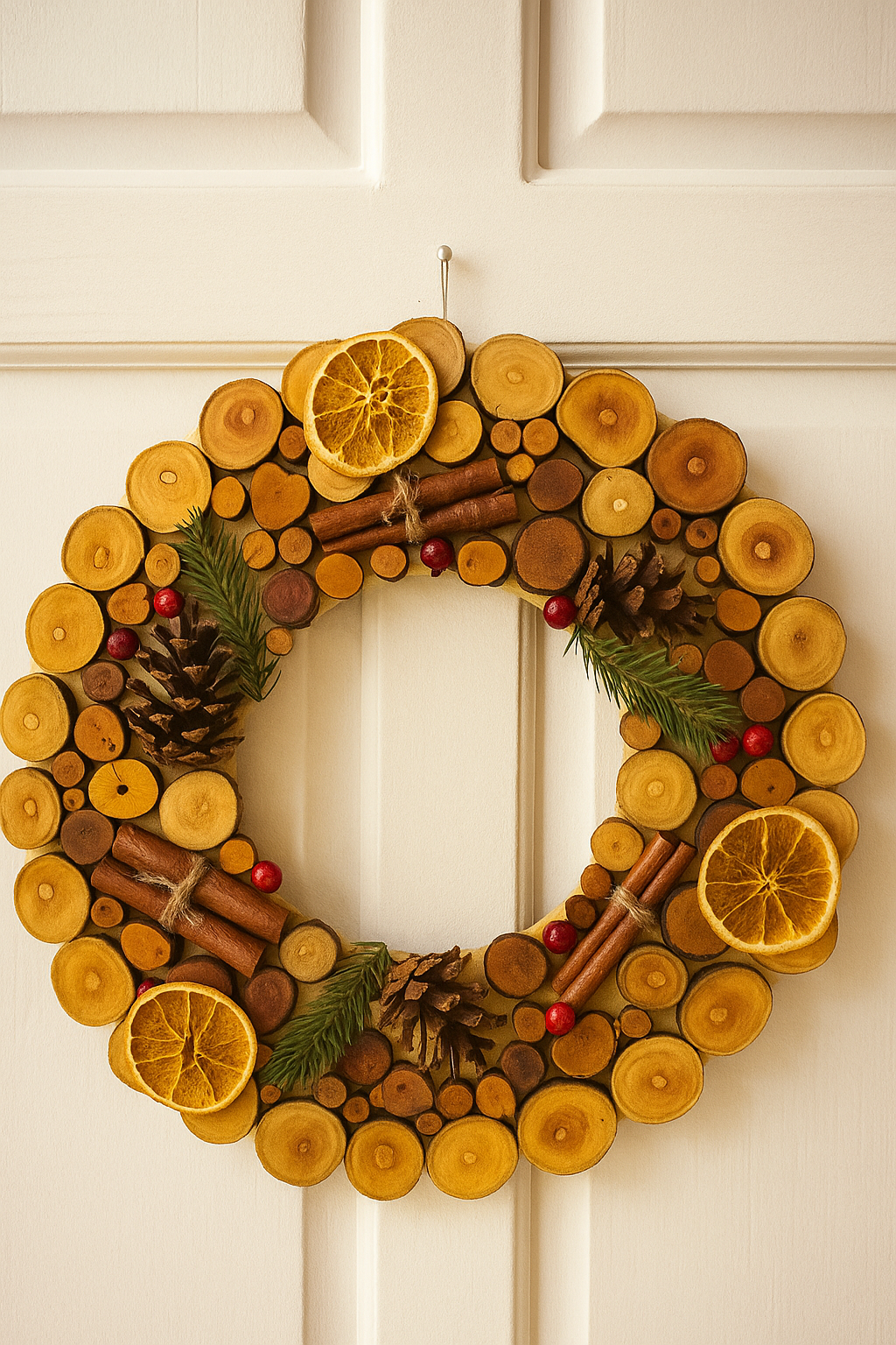 Christmas Wreath - Wooden Wall Art - Christmas Gift For Mom, Dad, Brothers, Sisters, Friends