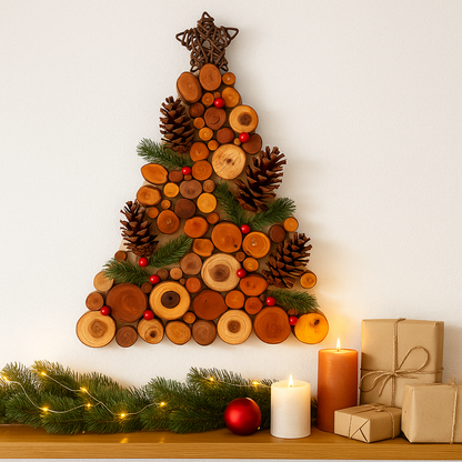 A Tree Full of Joy – Eco-Friendly Rustic Wooden Christmas Tree – The Best Gift for Loved Ones