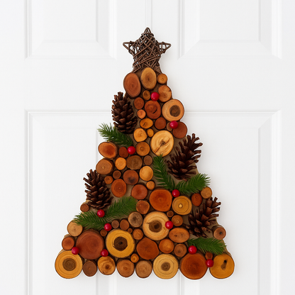 A Tree Full of Joy – Eco-Friendly Rustic Wooden Christmas Tree – The Best Gift for Loved Ones