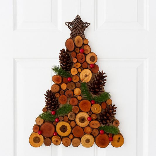 A Tree Full of Joy – Eco-Friendly Rustic Wooden Christmas Tree – The Best Gift for Loved Ones