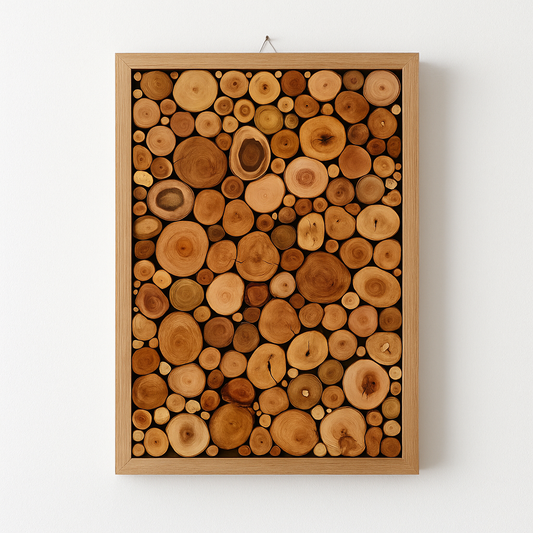 Nature’s Frame of Harmony – Eco-Friendly Wooden Wall Art – The Best Gift for Housewarming & Families