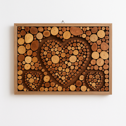 Love Grows Here – Handcrafted from Recycled Wood Heart Wall Art – A Special Gift for Families & Couples