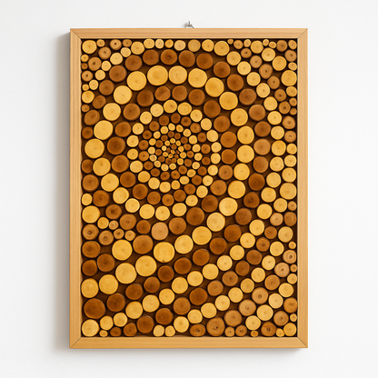 Energy in Every Circle – Eco-Friendly Tornado Wooden Wall Art – The Best Gift for Home Lovers