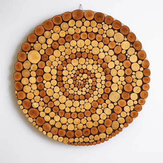 Spiral of Life – Handcrafted from Recycled Wood Wall Art – Gift for Friends & Families