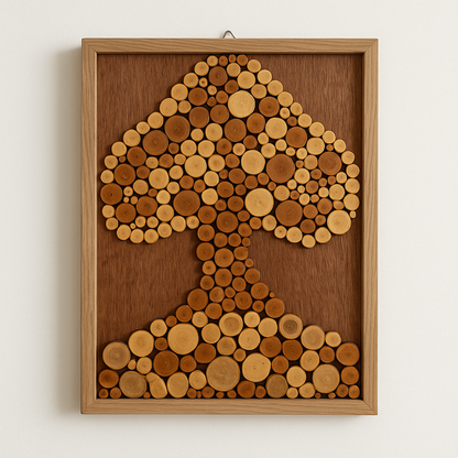Where Family Grows Strong – Sustainably Made Wood Slice Wall Art – A Unique Gift for Parents