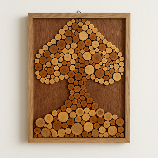 Where Family Grows Strong – Sustainably Made Wood Slice Wall Art – A Unique Gift for Parents