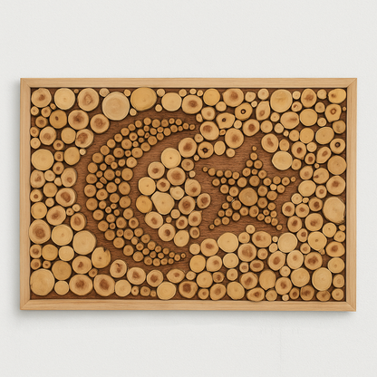 Moon and Stars Wooden Wall Art