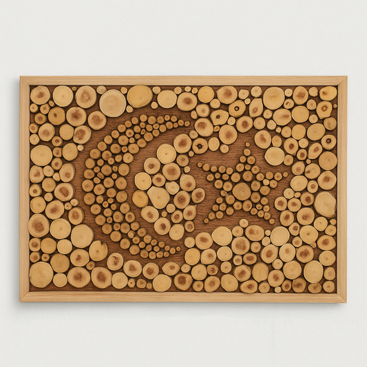 Moon and Stars Wooden Wall Art