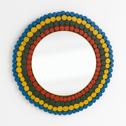 Vibrance in Every Reflection – Eco-Friendly Wooden Mirror – The Best Gift for Home Lovers