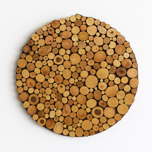 A Circle of Love – Handcrafted from Recycled Wood Wall Art – A Special Gift for Friends & Families