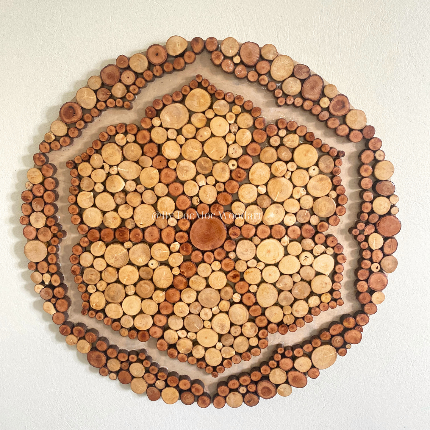 Hexagram Wood Wall Art