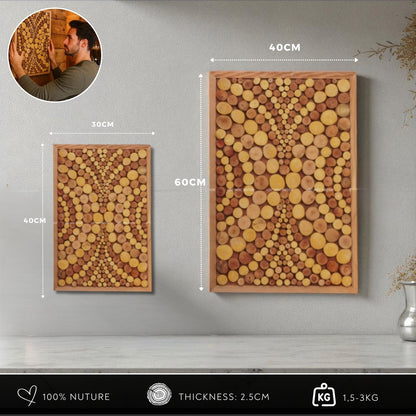 Balanced by Nature– Eco-Friendly Wooden Wall Art – The Best Gift for Home Lovers