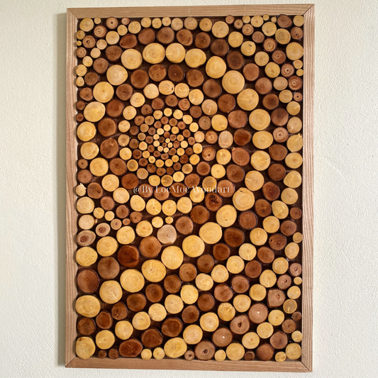 Handmade Tornado Wooden Wall Art