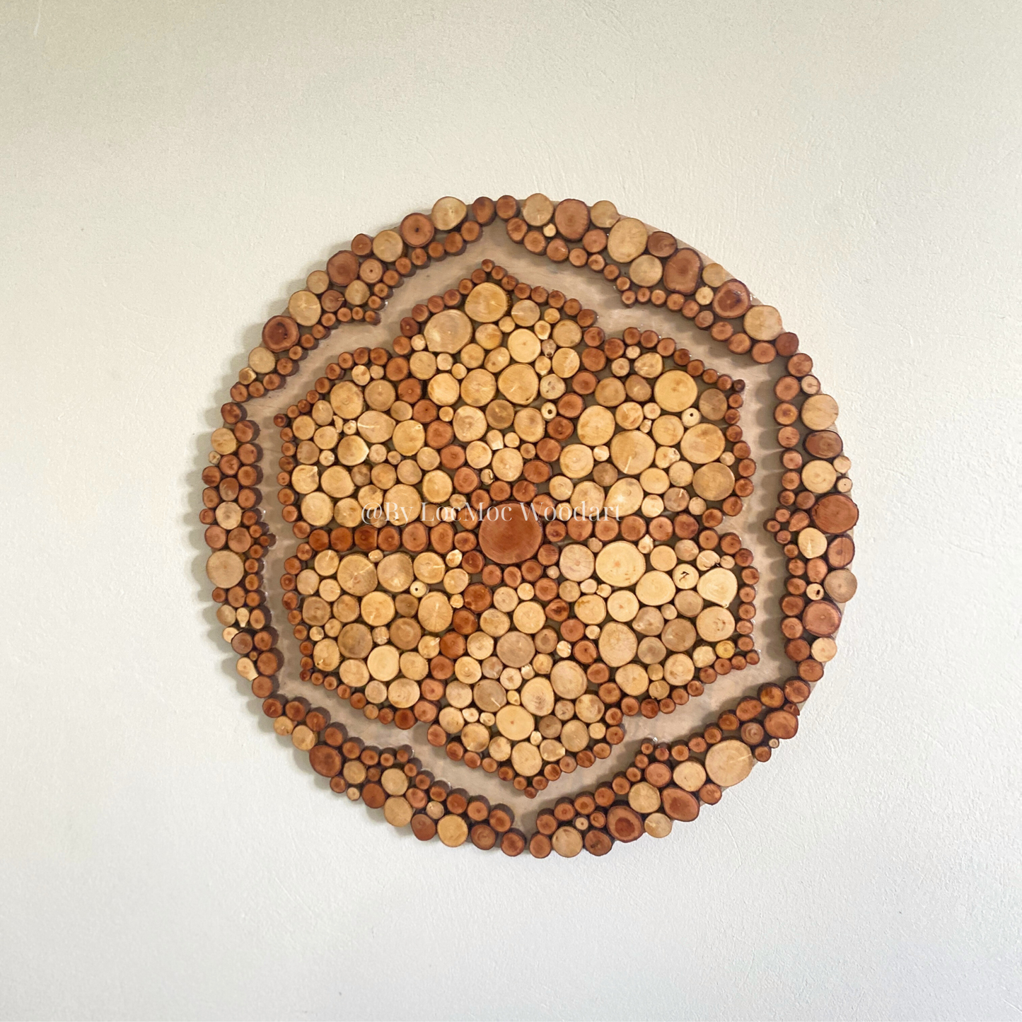 Hexagram Wood Wall Art