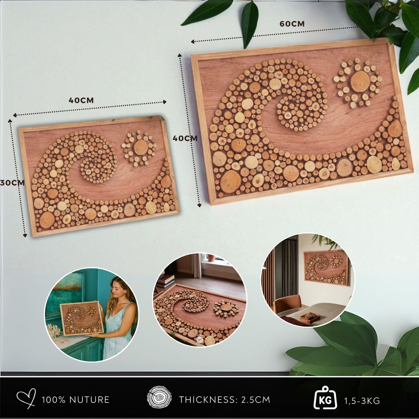 Ocean Wave And The Sun - Wooden Wall Art - Gift For Beach, Nature Lovers