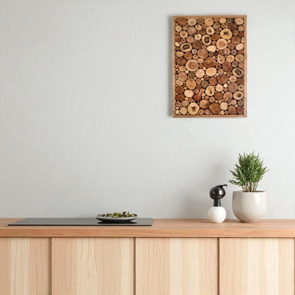 Nature’s Frame of Harmony – Eco-Friendly Wooden Wall Art – The Best Gift for Housewarming & Families