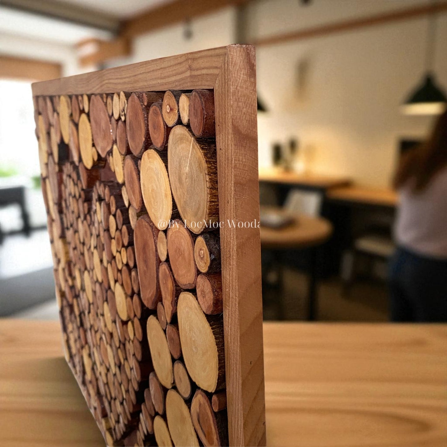Love Grows Here – Handcrafted from Recycled Wood Heart Wall Art – A Special Gift for Families & Couples