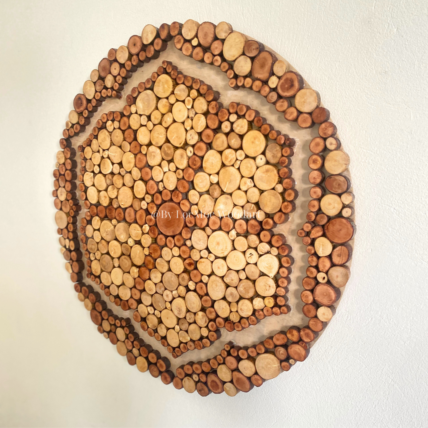 Hexagram Wood Wall Art