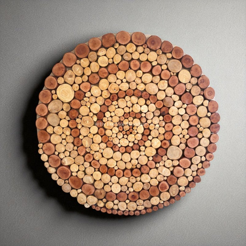 Spiral of Life – Handcrafted from Recycled Wood Wall Art – Gift for Friends & Families