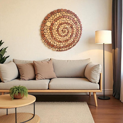 Spiral of Life – Handcrafted from Recycled Wood Wall Art – Gift for Friends & Families