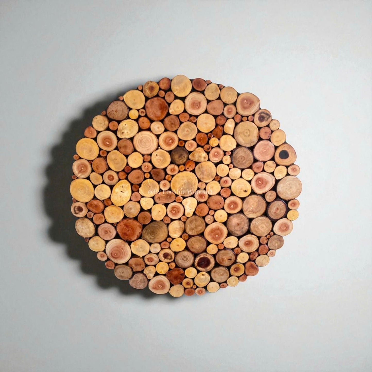 A Circle of Love – Handcrafted from Recycled Wood Wall Art – A Special Gift for Friends & Families