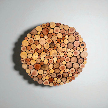 A Circle of Love – Handcrafted from Recycled Wood Wall Art – A Special Gift for Friends & Families