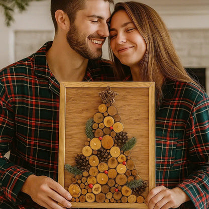 Christmas Tree - Wooden Wall Art - Christmas Gift For Mom, Dad, Sisters, Brothers