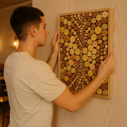 Balanced by Nature– Eco-Friendly Wooden Wall Art – The Best Gift for Home Lovers