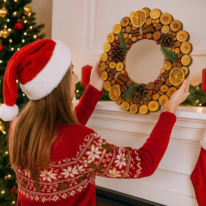Christmas Wreath - Wooden Wall Art - Christmas Gift For Mom, Dad, Brothers, Sisters, Friends