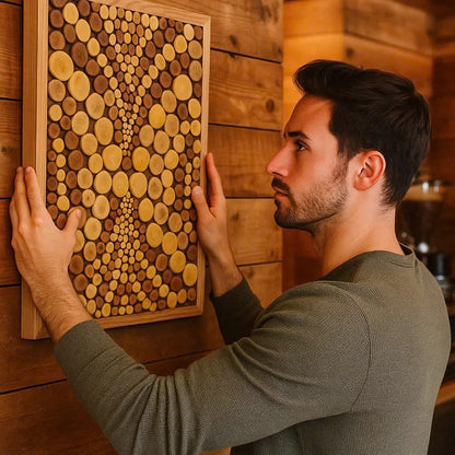 Balanced by Nature– Eco-Friendly Wooden Wall Art – The Best Gift for Home Lovers