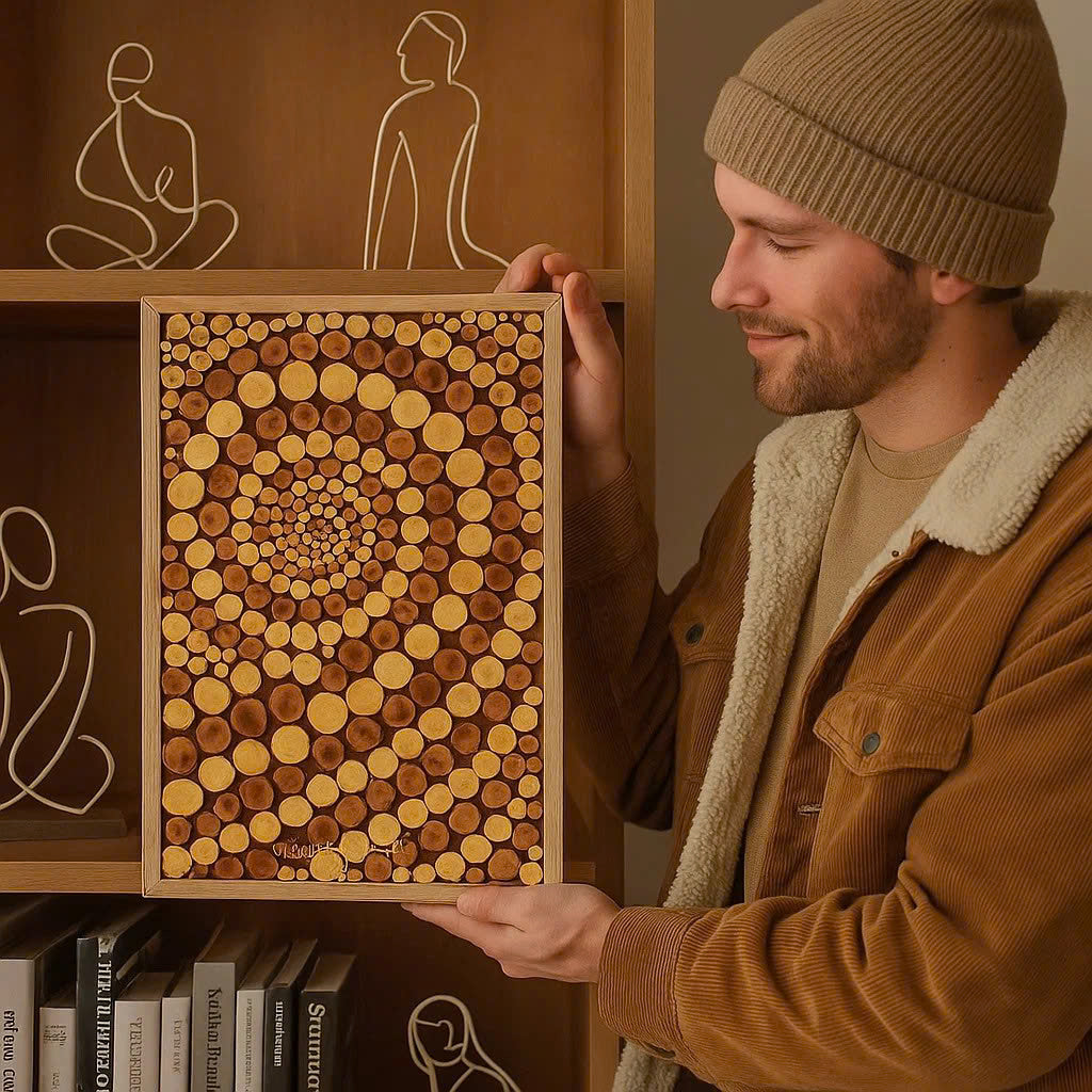 Energy in Every Circle – Eco-Friendly Tornado Wooden Wall Art – The Best Gift for Home Lovers