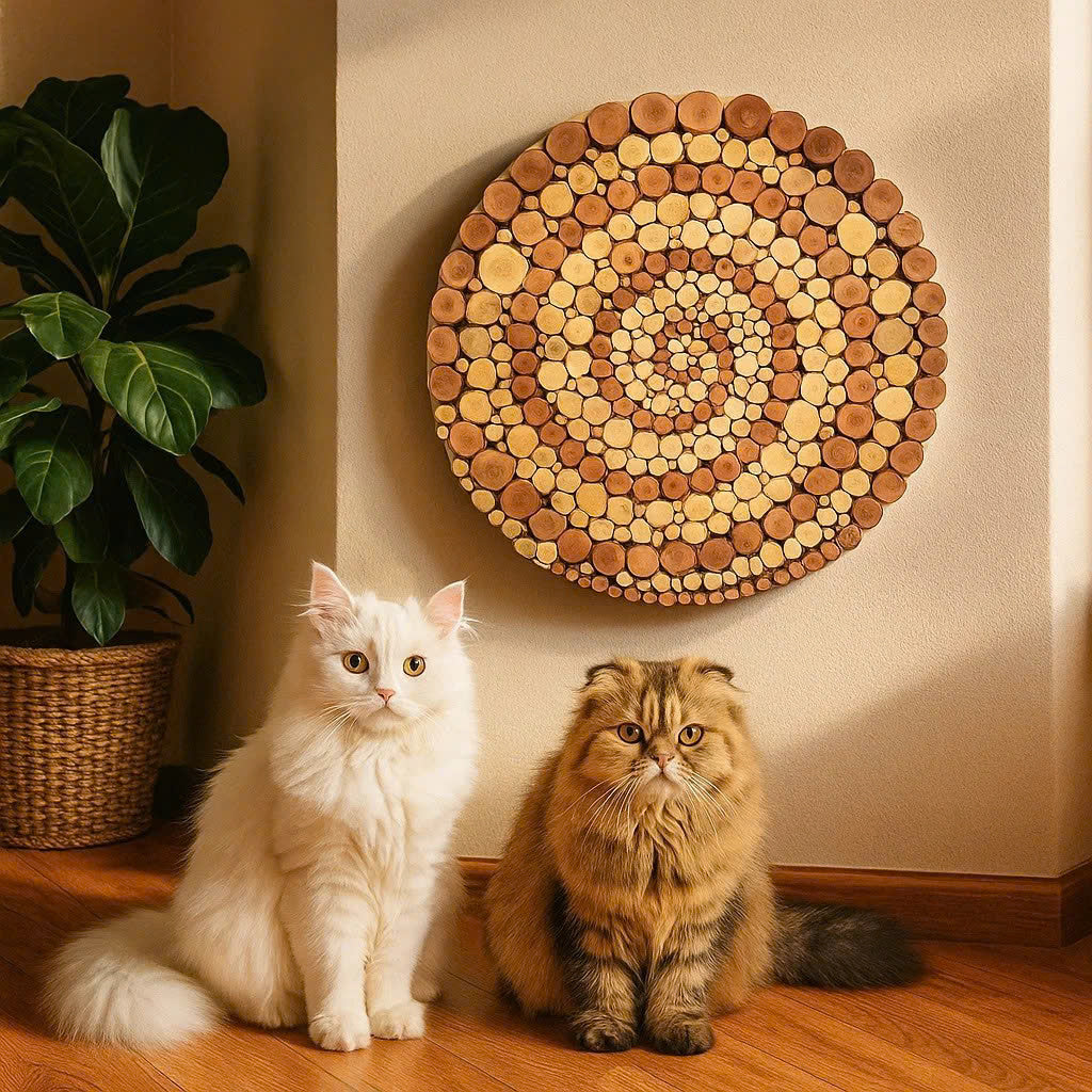 Spiral of Life – Handcrafted from Recycled Wood Wall Art – Gift for Friends & Families