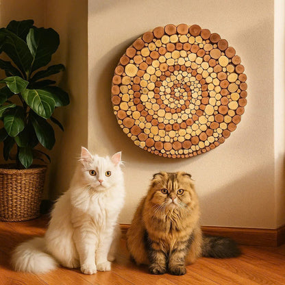 Spiral of Life – Handcrafted from Recycled Wood Wall Art – Gift for Friends & Families