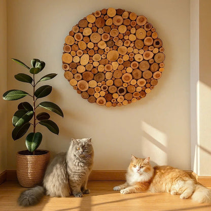 A Circle of Love – Handcrafted from Recycled Wood Wall Art – A Special Gift for Friends & Families